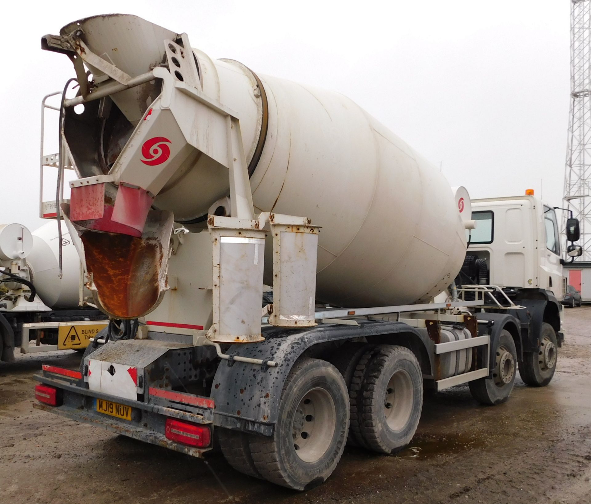 DAF CF 460 FAD 8x4 Construction with 8m3 McPhee Transit Mixer, Registration, MJ19 NUV, Odome - Image 6 of 16