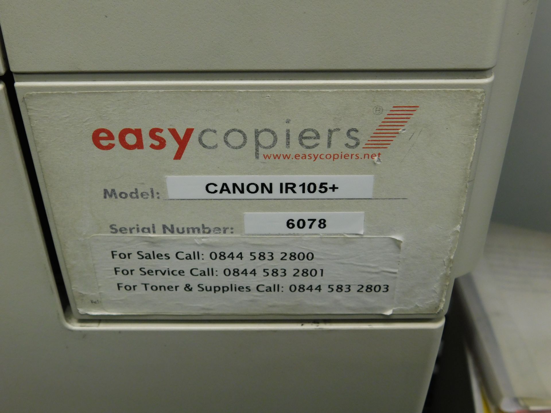 Canon IR105+ Photocopier with M3 Processor (Located Watford - See General Notes for More Details). - Image 3 of 4