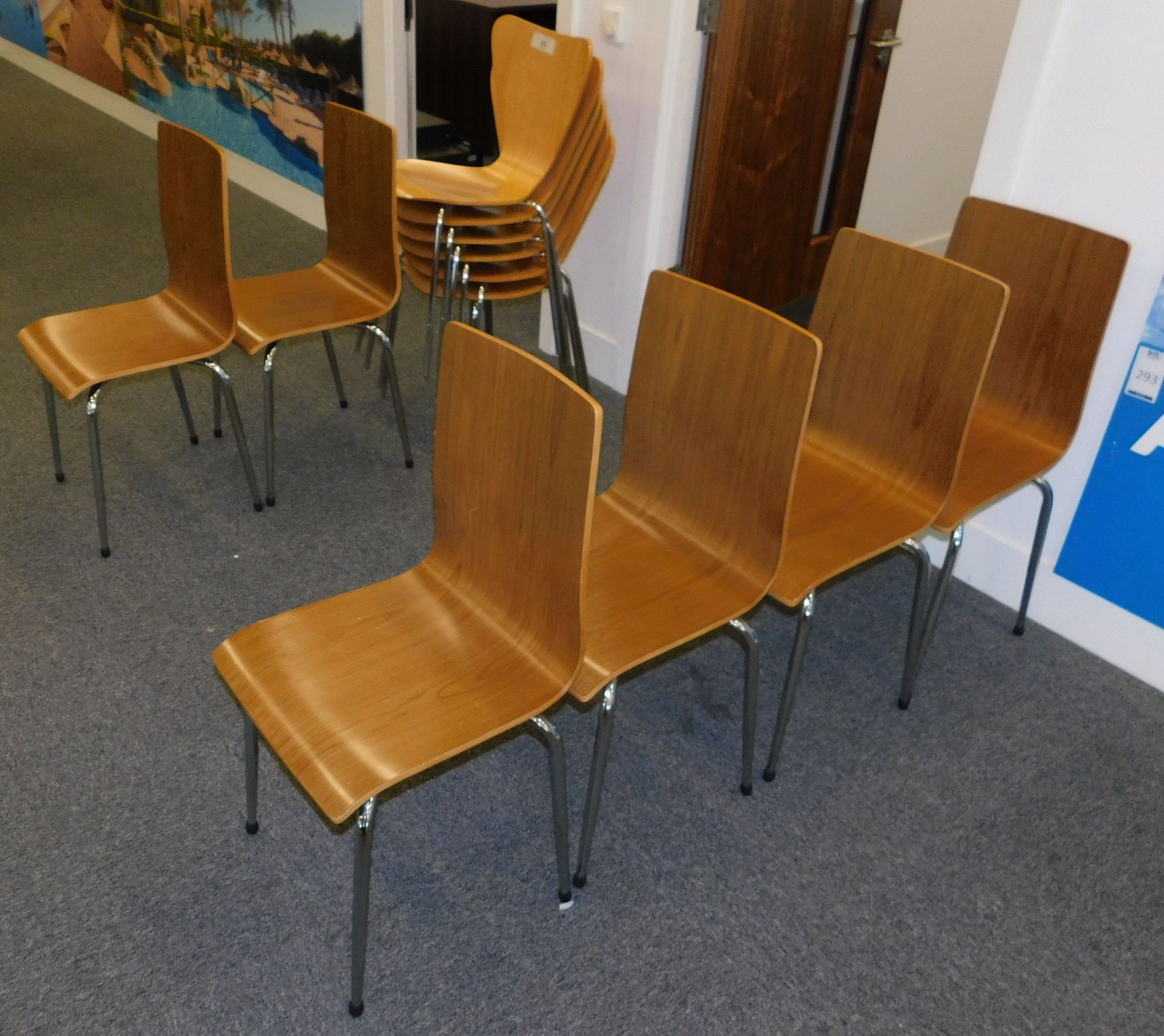4 White Melamine Circular Tables & 17 Various Chairs (Located Stockport - See General Notes for More - Image 3 of 3