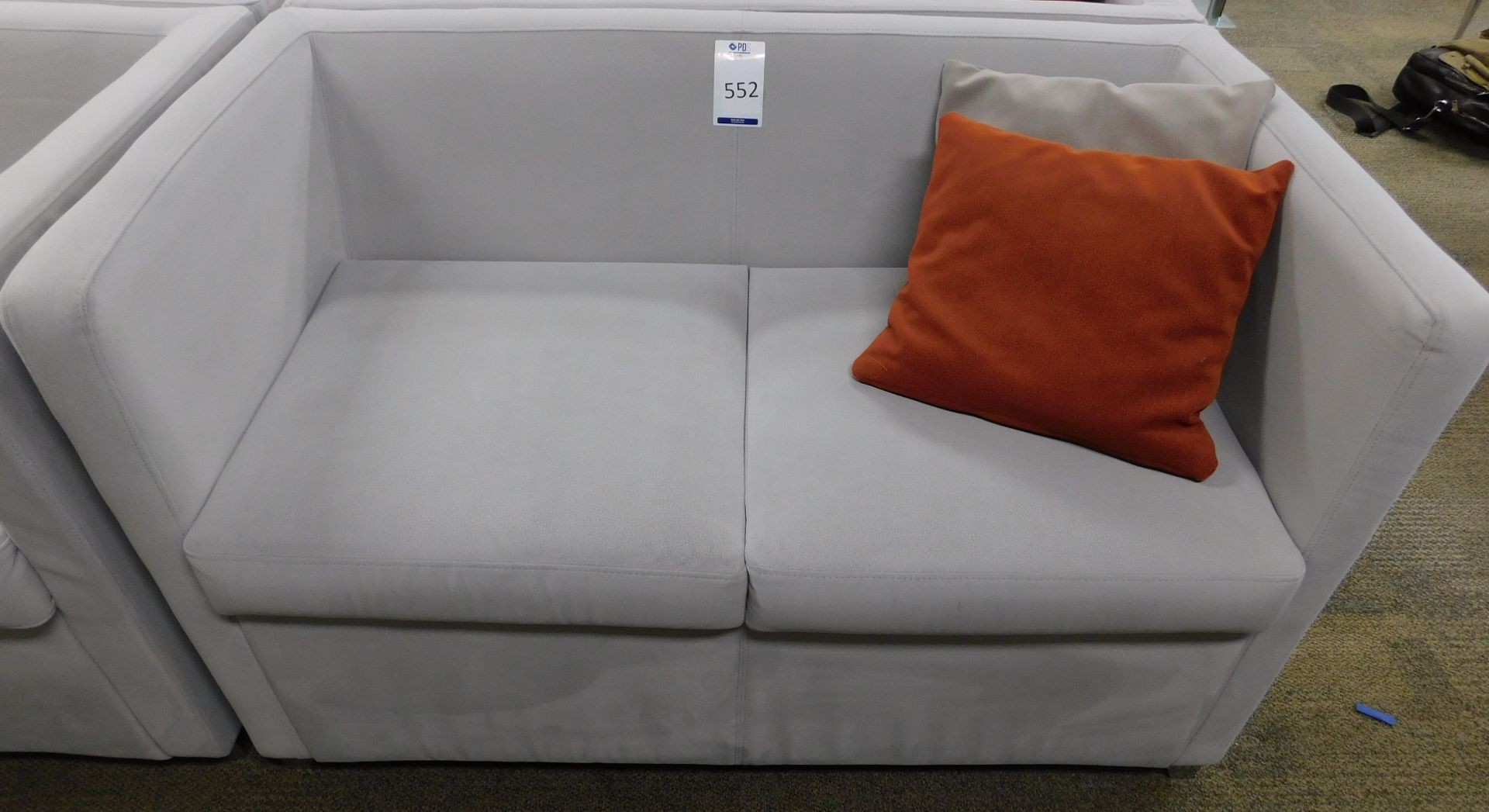 Jack Twin Seat Sofa 120cm x 65cm with 2 Scatter Cushions (Located Brentwood - See General Notes