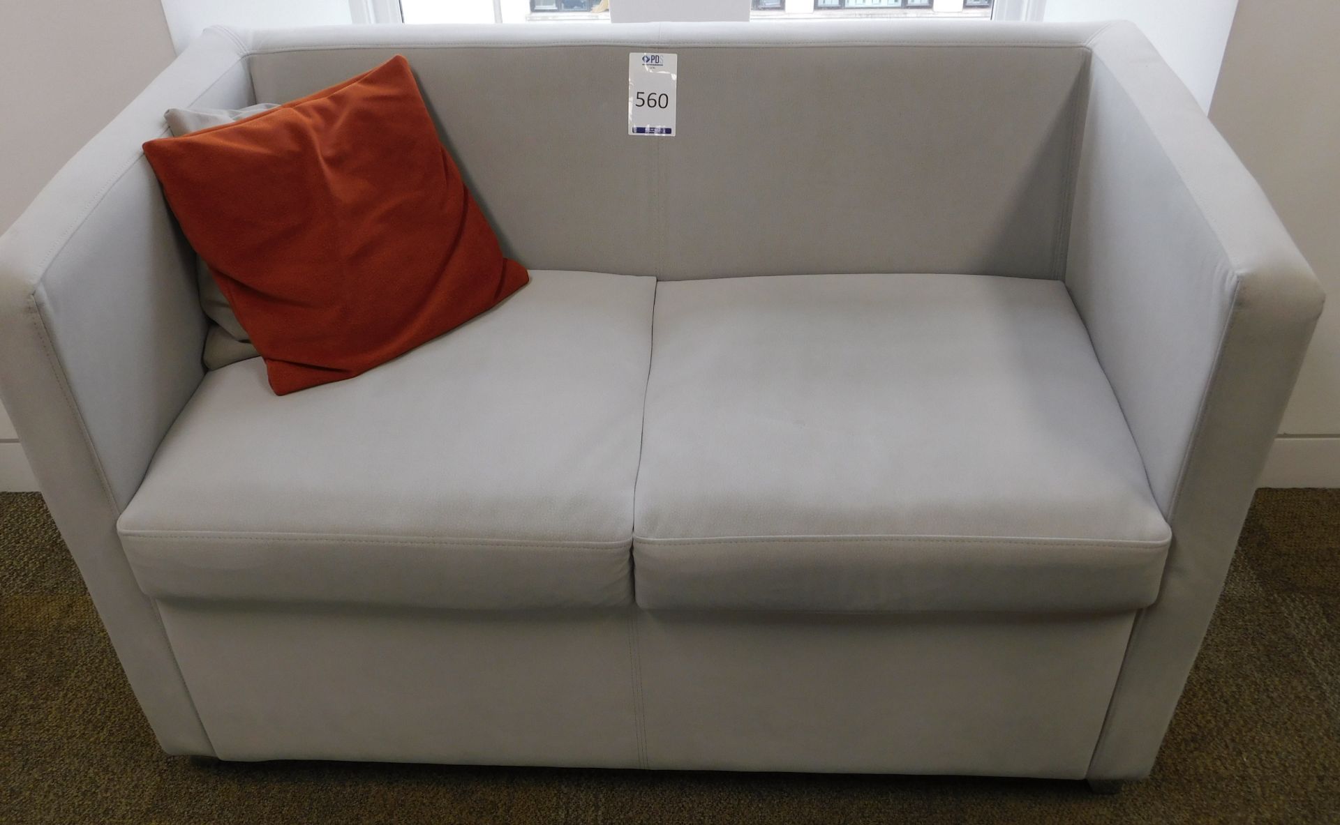 Jack Twin Seat Sofa 120cm x 65cm with 2 Scatter Cushions (Located Brentwood - See General Notes