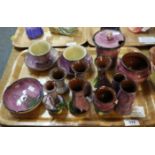 Tray of Torquay pottery souvenir and other Lemon and Crute items, various to include; cabinet cup