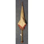 Malacca cane parasol with wooden knop. (B.P. 24% incl. VAT)