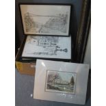 Small box of assorted furnishing pictures, mainly framed. (B.P. 24% incl. VAT)