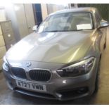 TO BE SOLD AT 12oclock MIDDAY precisely.A 2015 BMW 118 SE motor car in as new condition, Reg