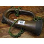 Brass military bugle with lanyard. (B.P. 24% incl. VAT)