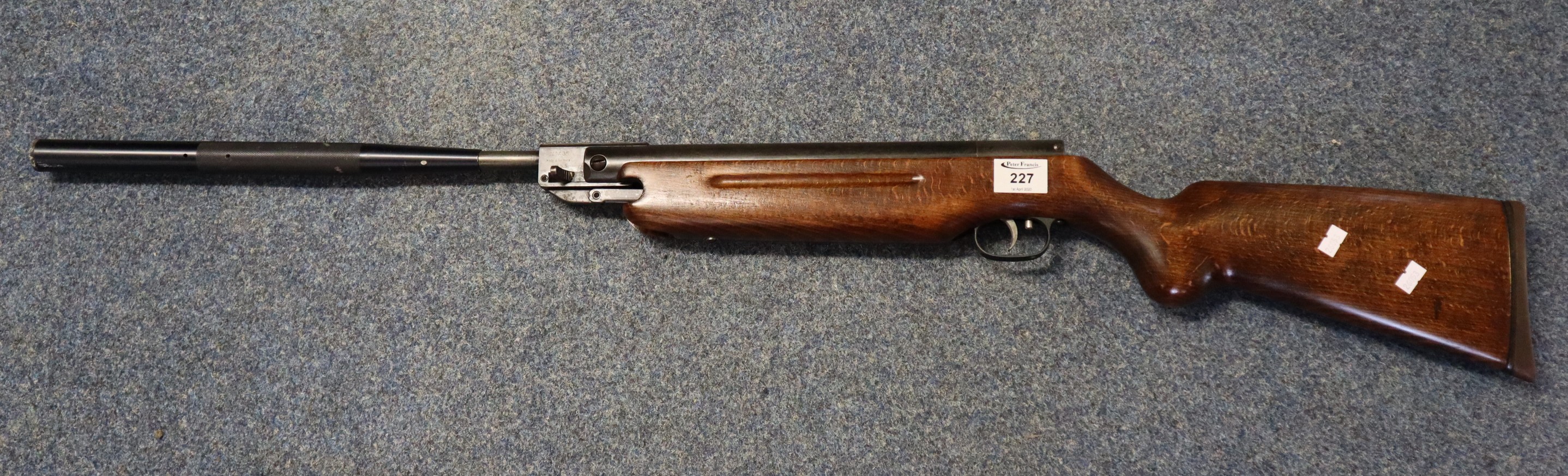 Weihrauch German .22 calibre W 35 break action air rifle with moderator. Over 18's only. (B.P. 24%