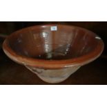 Traditional glazed earthenware cream pan or crochan. (B.P. 24% incl. VAT)