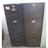 Two similar metal four drawer filing cabinets. (2) (B.P. 24% incl. VAT)