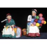 Royal Doulton bone china figurine 'Silks & Ribbons' HN2017, together with a Royal Doulton bone china