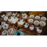Two trays of Royal Albert 'Old Country Roses' bone china teaware, various. (2) (B.P. 24% incl. VAT)