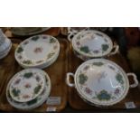 Two trays of Royal Albert bone china 'Berkeley' design items to include; side and dinner plates