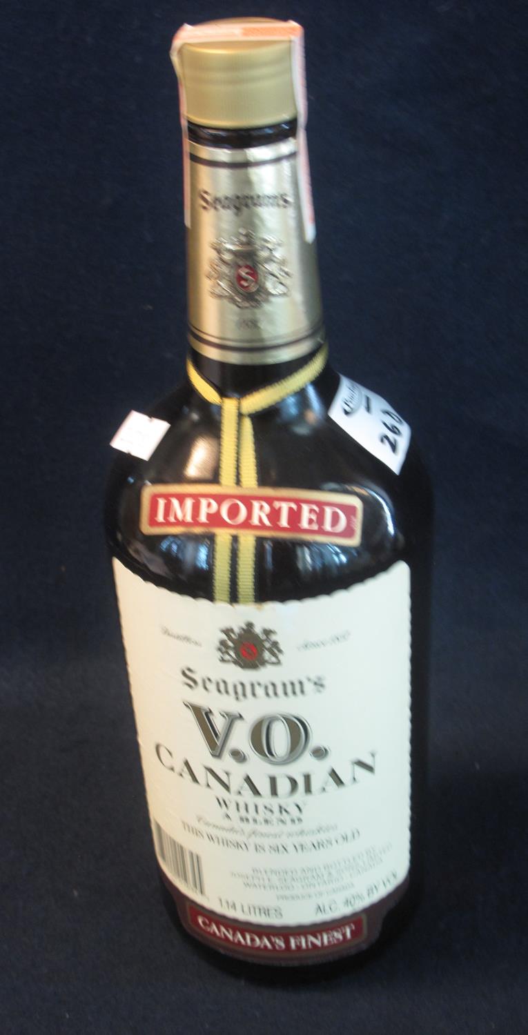 Imported Seagram's V.O. Canadian whisky 6 years old, 1.14L, 40% vol. (B.P. 24% incl. VAT)