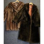 Two vintage fur coats. (B.P. 24% incl. VAT)