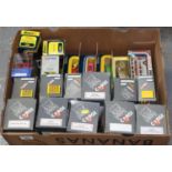 Box containing assorted Corgi diecast model vehicles all in original boxes, various to include;