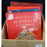 Collection of mint & used Commonwealth stamps in three albums and stock book including Australia,