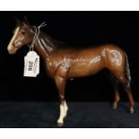 Beswick pottery study of a horse, green sticker and printed marks to base. (B.P. 24% incl. VAT)