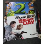 Collection of large cinema posters to include; 'Knight and Day', 'Shrek II', 'Superman Returns', '