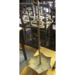 Brass stick stand in the form of an upside down umbrella. (B.P. 24% incl. VAT)