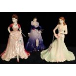 Three Coalport ladies of fashion figurines to include; 'Joanne', 'Jayne' and 'Anne'. (3) (B.P. 24%