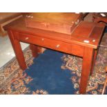 Modern oak finish single drawer side table. (B.P. 24% incl. VAT)
