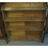 Early 20th Century oak three section open bookcase. (B.P. 24% incl. VAT)