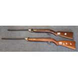 Diana model 25 break action air rifle. Together with another similar Diana C27 .22 caliber break