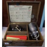 A 'Speedy' moisture tester by Thomas Ashworth & Company Ltd of Burnley England in fitted wooden