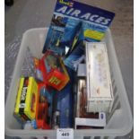 Box of diecast model vehicles mainly in original boxes to include; Budgie railway engine 224,