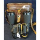 Pair of rainbow 10 x 50 binoculars in leather case. (B.P. 24% incl. VAT)