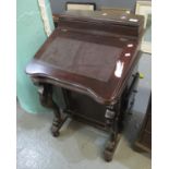 Victorian style mahogany Davenport desk. (reproduction) (B.P. 24% incl. VAT)