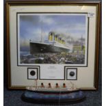 After Timothy O'Brien, 'Titanic the ship of dreams', limited edition coloured print, featuring