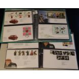 Great Britain collection of FDC's commemoratives, definitives and regionals 2007-2009 period on