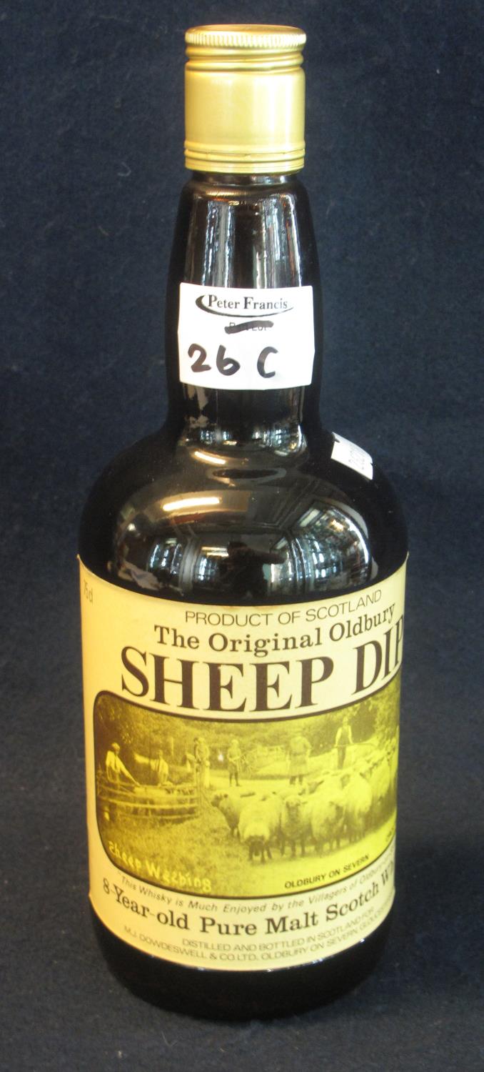 The Original Old Bury Sheep Dip 8 year old pure malt Scotch whisky, 40% volume, 75cl. (B.P. 24%