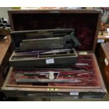 Allardyce, Pettie & Co of Dundee cased medical instrument set, together another 19th Century cased