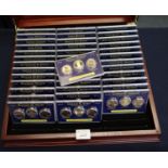 Complete US Presidential coins collection in wallets for all Presidents from George Washington to