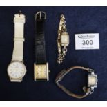 Collection of four ladies dress watches, various. (4) (B.P. 21% + VAT)