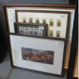 Assorted furnishing pictures, framed cigarette cards, military print etc. (4) (B.P. 21% + VAT)