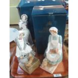 Three Royal Worcester porcelain figurines, all in original boxes to include; 'The Scullery Maid', '