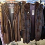 Three vintage fur coats, one Mink fur by Regency furs. (3) (B.P. 21% + VAT)