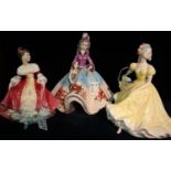 Two Royal Doulton bone china figurines to include; 'Southern Belle' HN2229, 'Ninette' HN2379.