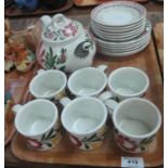 19 piece Portmeirion 'Welsh Dresser' design teaset, including teapot. (B.P. 21% + VAT)