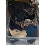 Collection of vintage ladies clothing to include; three 80's check Avoca woollen blazers, an