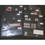 British Commonwealth selection of 47 mint and used stamps on 30 black cards, all being auction