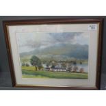 Brian Barlow (British 20th Century), 'Rain clouds over Coniston', signed and dated 1991,
