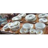 Two trays of Royal Worcester Evesham oven to tableware items to include; two similar oval lidded