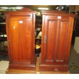 Two similar Edwardian mahogany bedside pot cupboards. (2) (B.P. 21% + VAT)
