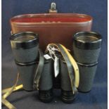 Pair of Carl Zeiss Jena Jenoptem 10 x 50 binoculars in leather case. (B.P. 21% + VAT)