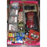 Box of assorted diecast model vehicles, mainly in original boxes to include; Corgi Cameo collection,