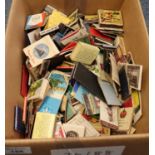 A box of assorted match cases and matchboxes, various. (B.P. 21% + VAT)